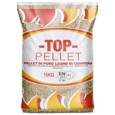 Top Pellet - puro legno di conifera da Kg.15
